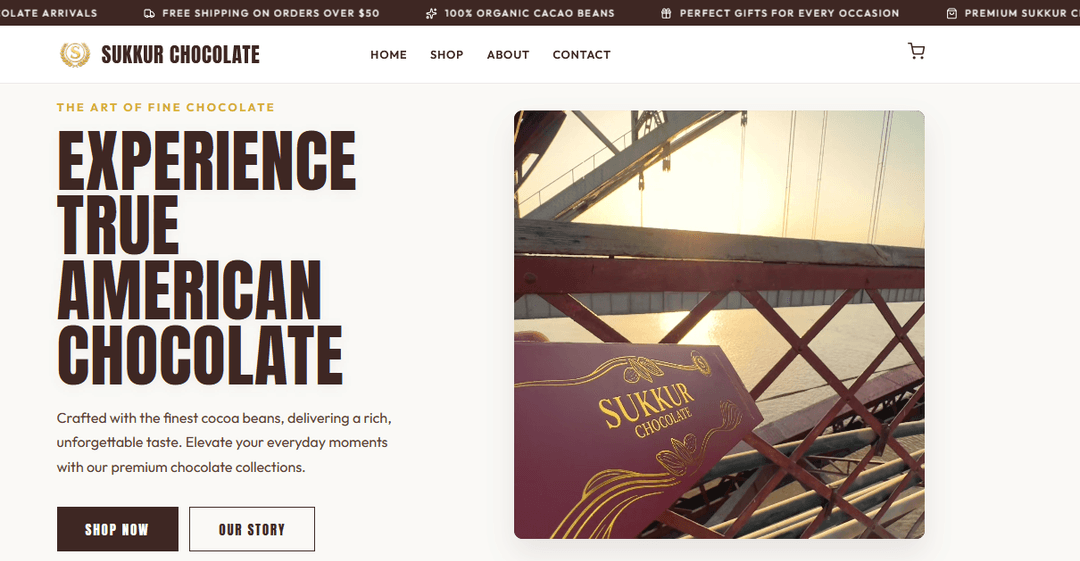 Sukkur Chocolate Website