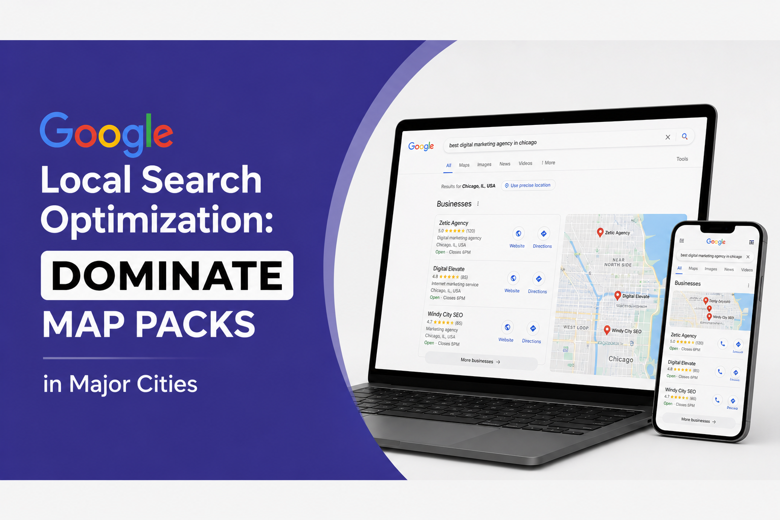 Google Local Search Optimization: Dominate Map Packs in Major Cities